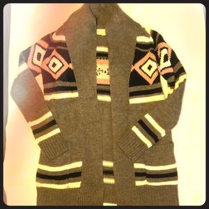 wool knit cardigan